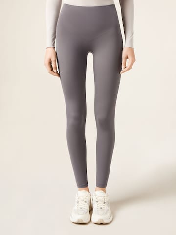 CALZEDONIA Skinny Leggings 'Sculpt' in Grey: front