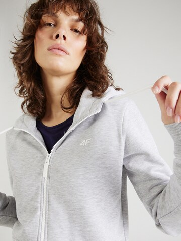 4F Sportsweatjacke in Grau