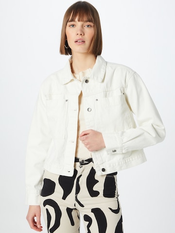 Urban Classics Between-Season Jacket in White: front