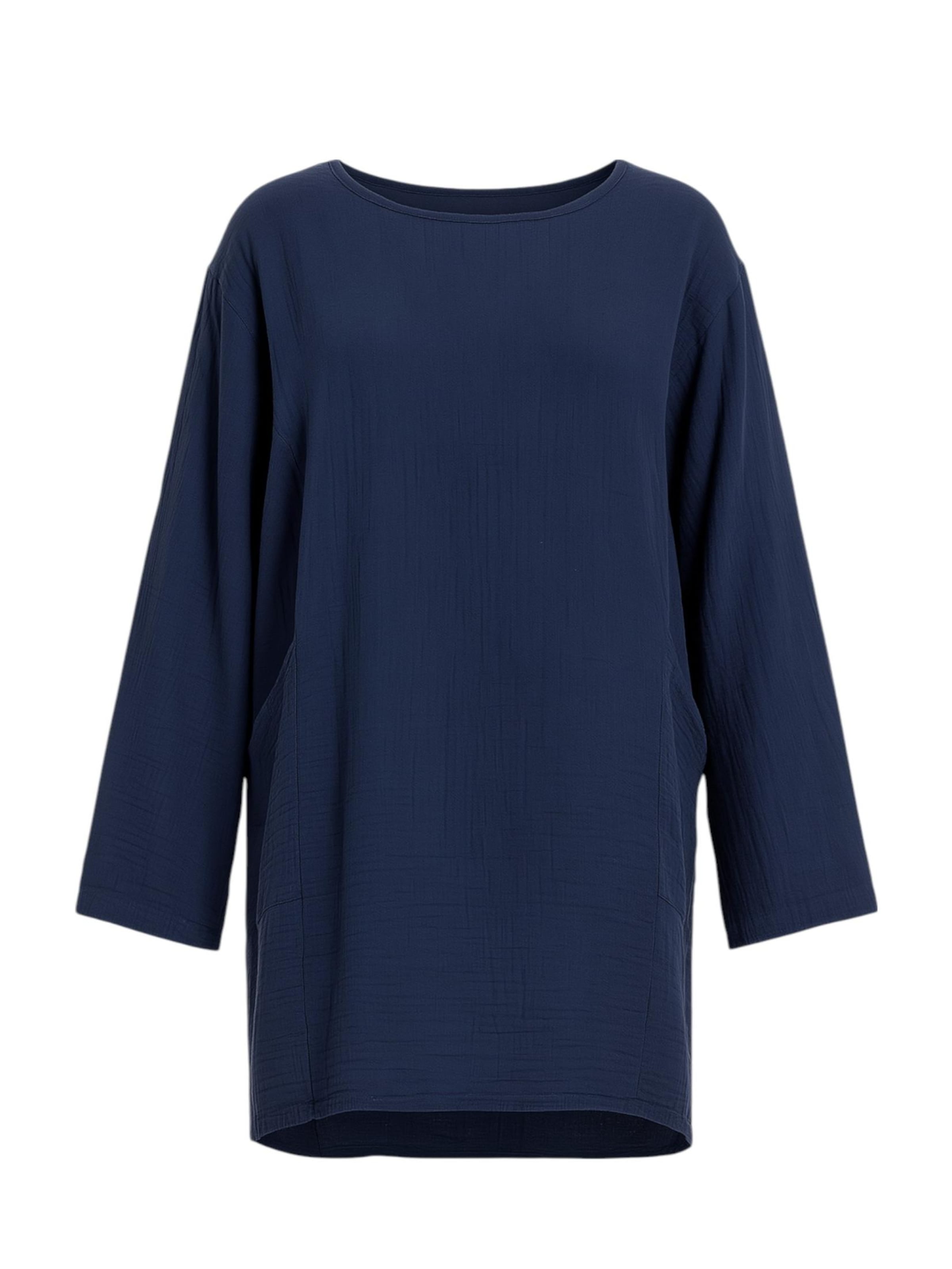 Chemisier 'NISA' WENOR en bleu : devant