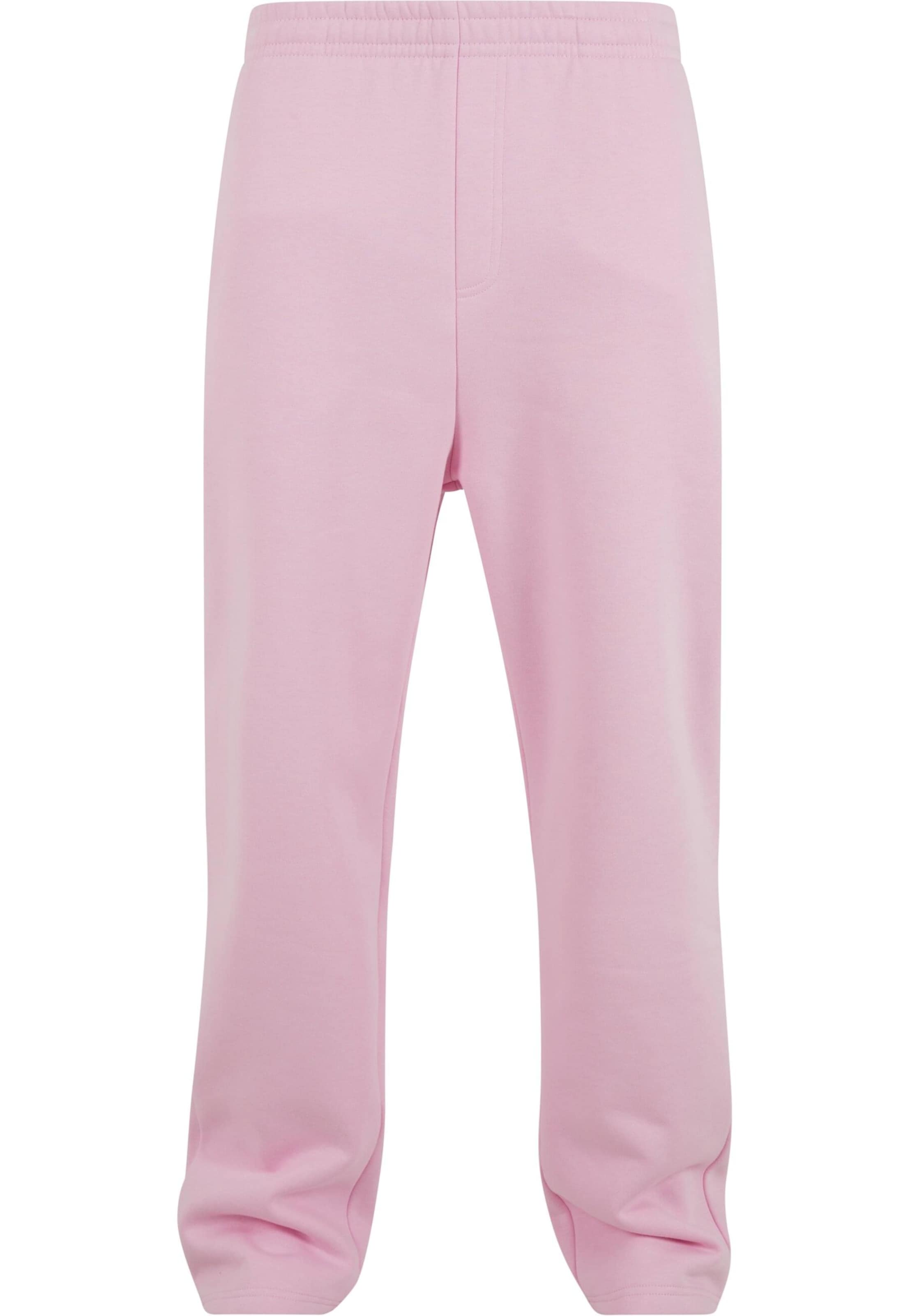 Urban Classics Loose fit Trousers in Pink: front