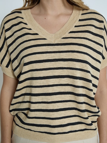 T-shirt 'Alayan' Peppercorn en beige