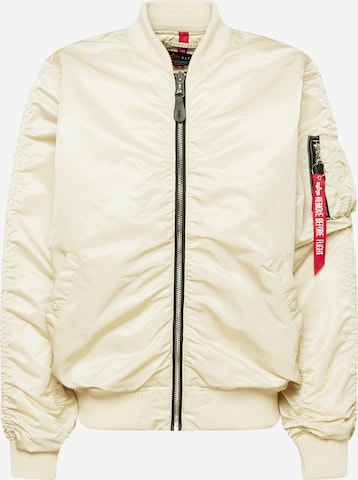 ALPHA INDUSTRIES Tussenjas in Wit: voorkant