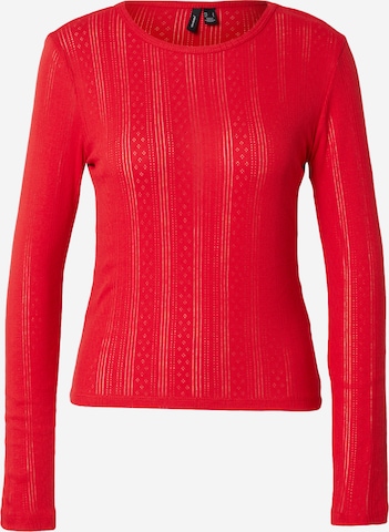 VERO MODA Μπλουζάκι 'VMLisa' σε κόκκινο: μπροστά