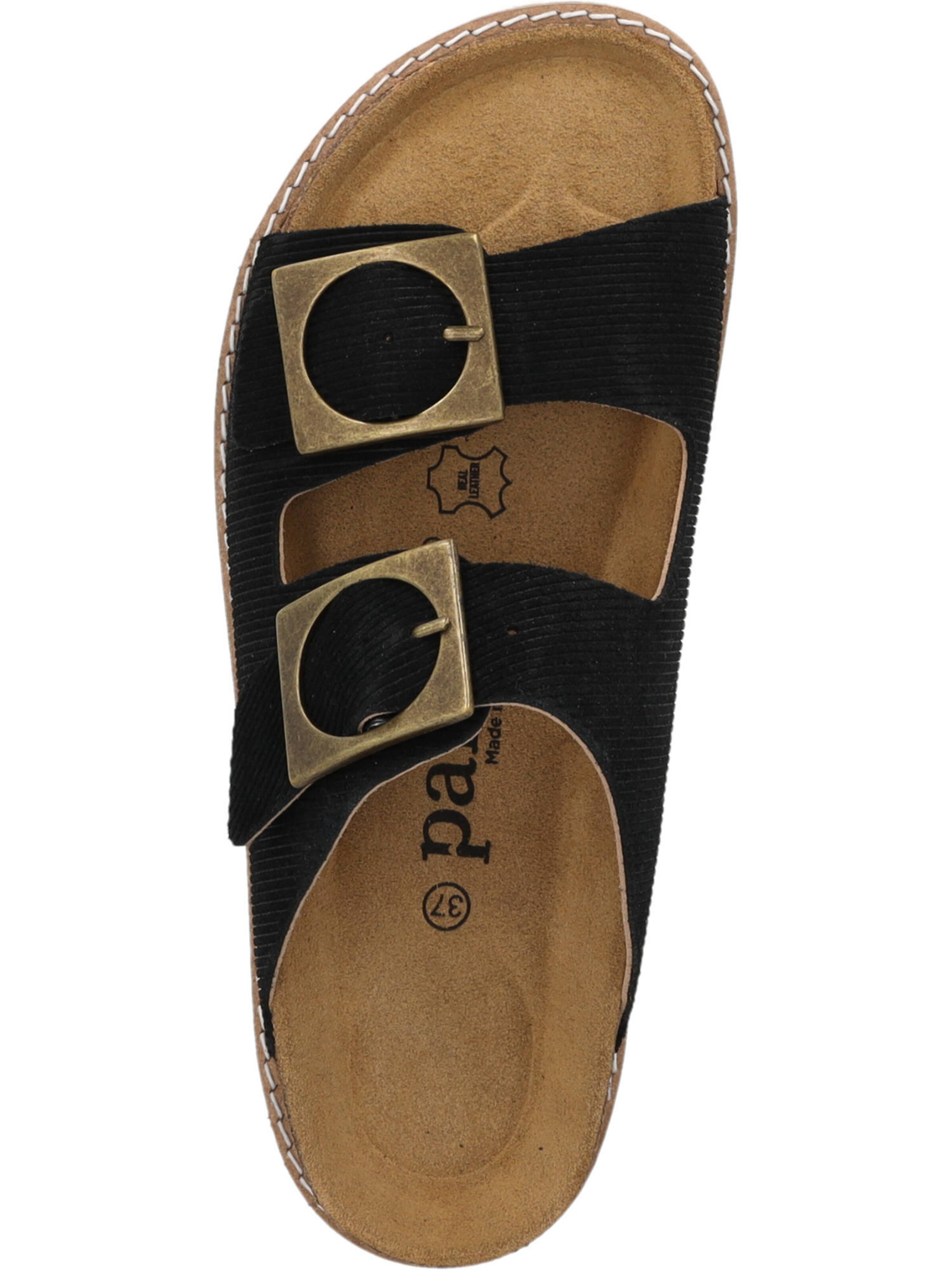 Palado Pantoletten 'Elaha Corda' in Schwarz