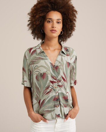 WE Fashion Blus i grön: framsida