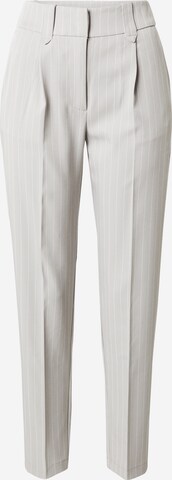 VERO MODA Tapered Bandplooibroek 'WENDY' in Grijs: voorkant