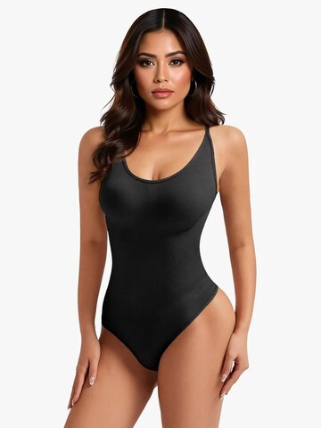 Shapetape Shapingbody 'Body met Lage Rug Met String' in Zwart