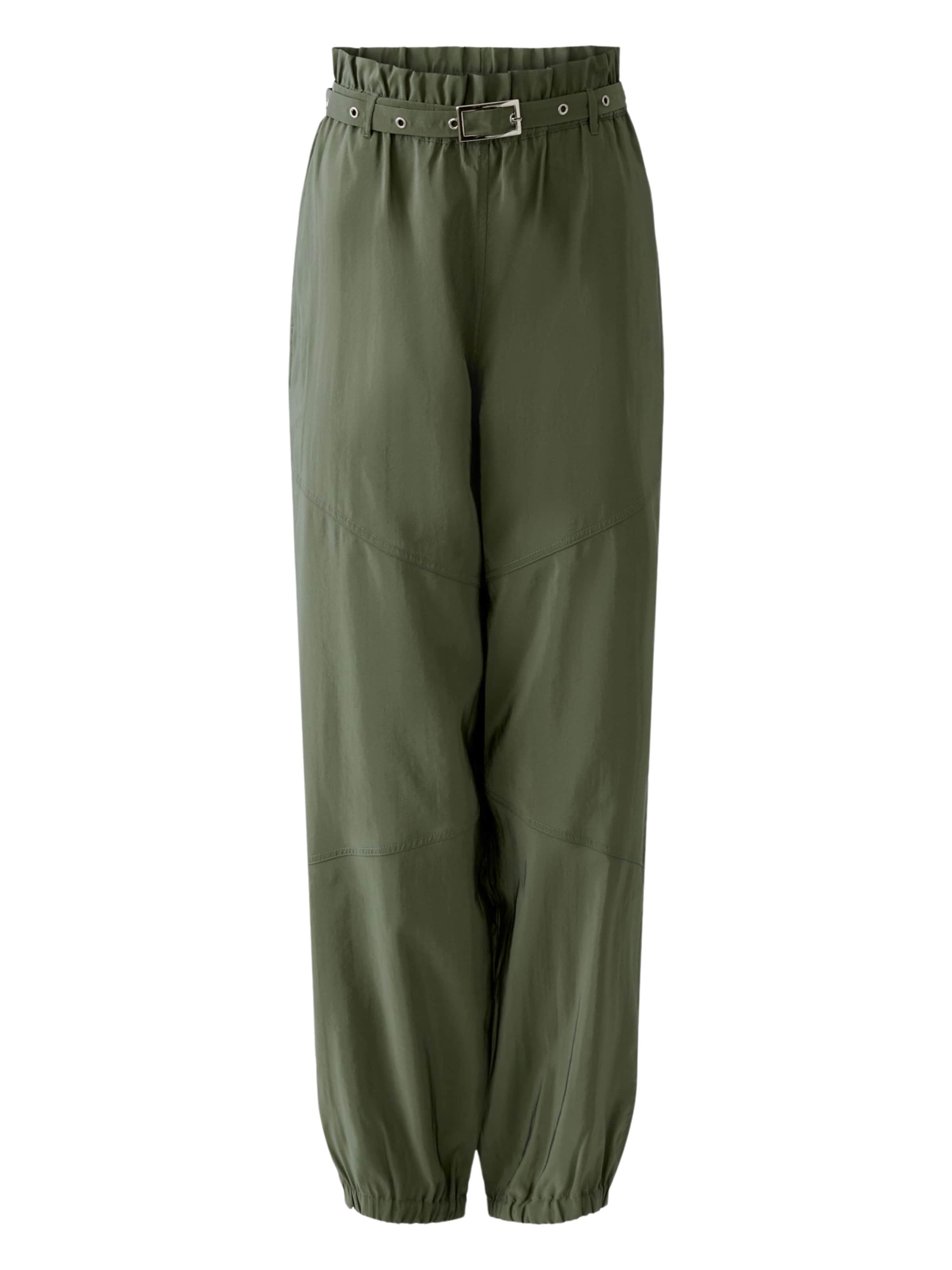 OUI Loose fit Pants in Green: front