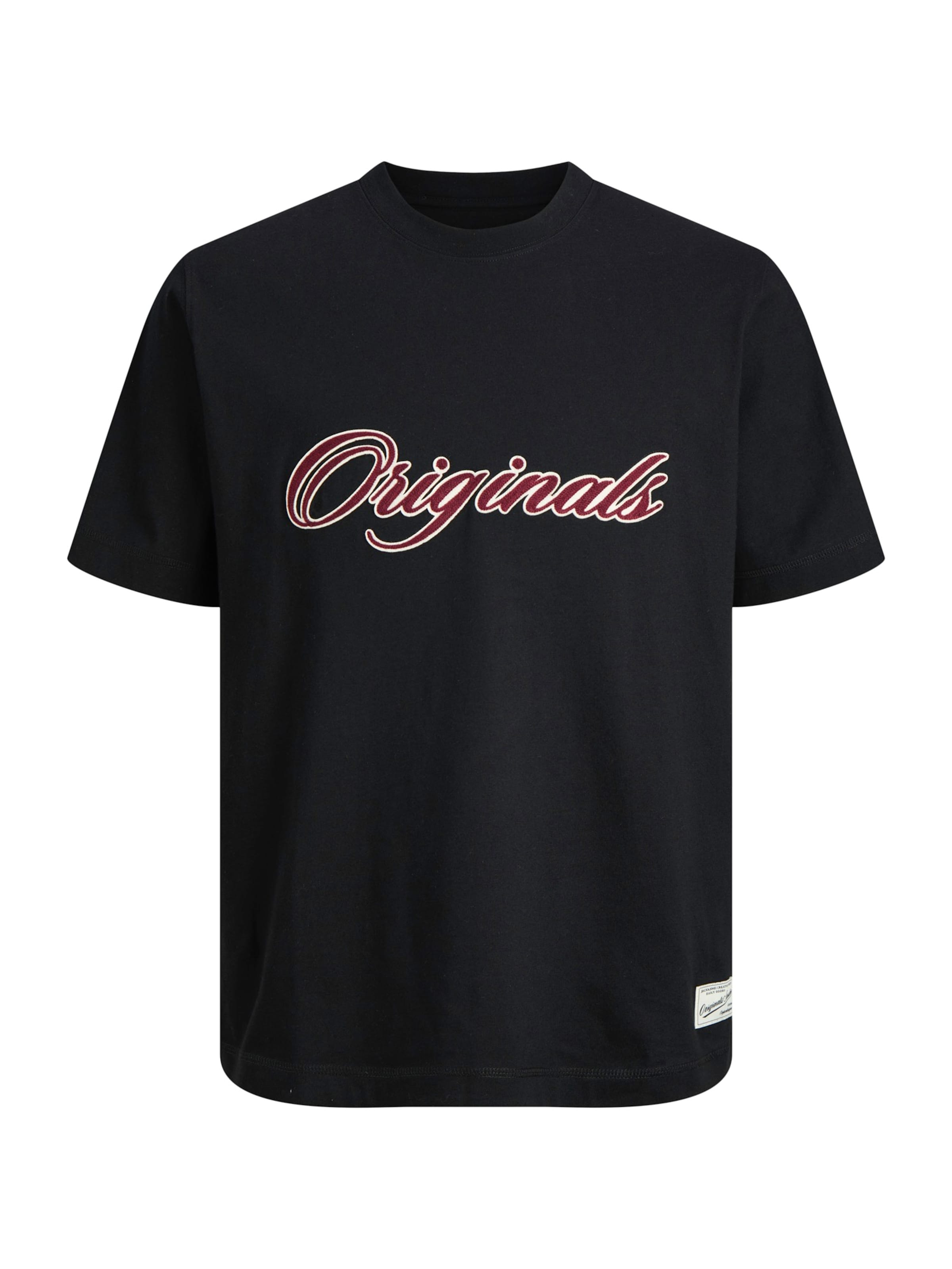 juoda Jack & Jones Junior Marškinėliai 'JORNantucket': priekis