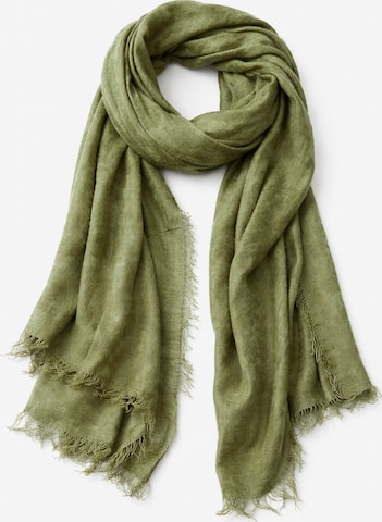COLLEZIONE ALESSANDRO Scarf 'Schmeichler' in Green: front