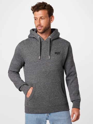 Sweat-shirt Superdry en gris : devant