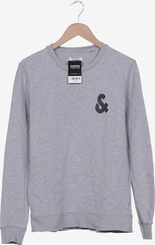 JACK & JONES Sweatshirt & Zip-Up Hoodie in M in Grey: front