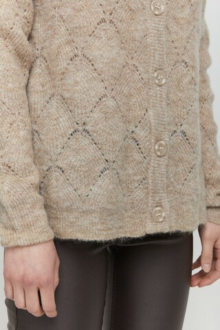 b.young Knit Cardigan in Beige
