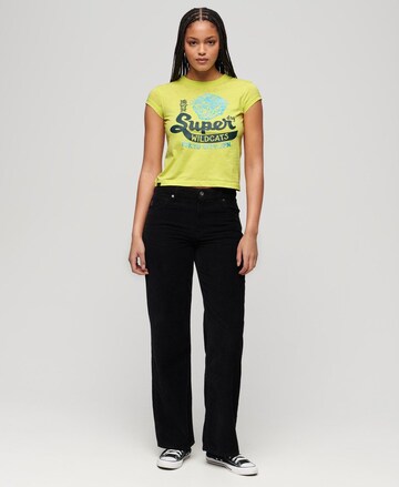 T-shirt 'Varsity' Superdry en jaune