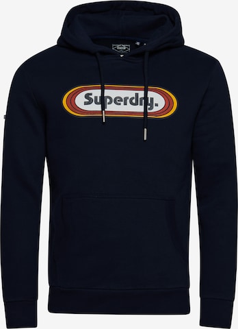 Superdry Sweatshirt 'Vintage Trade' in Blauw: voorkant