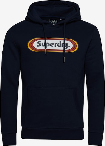 Superdry Суичър 'Vintage Trade' в синьо: отпред