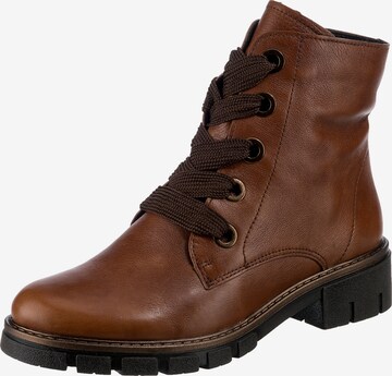 ARA Lace-Up Ankle Boots 'Dover' in Brown: front