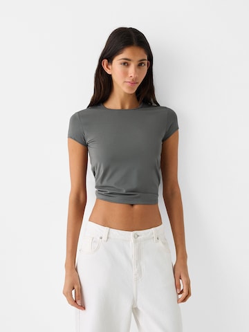 Bershka Shirt in Grey: front