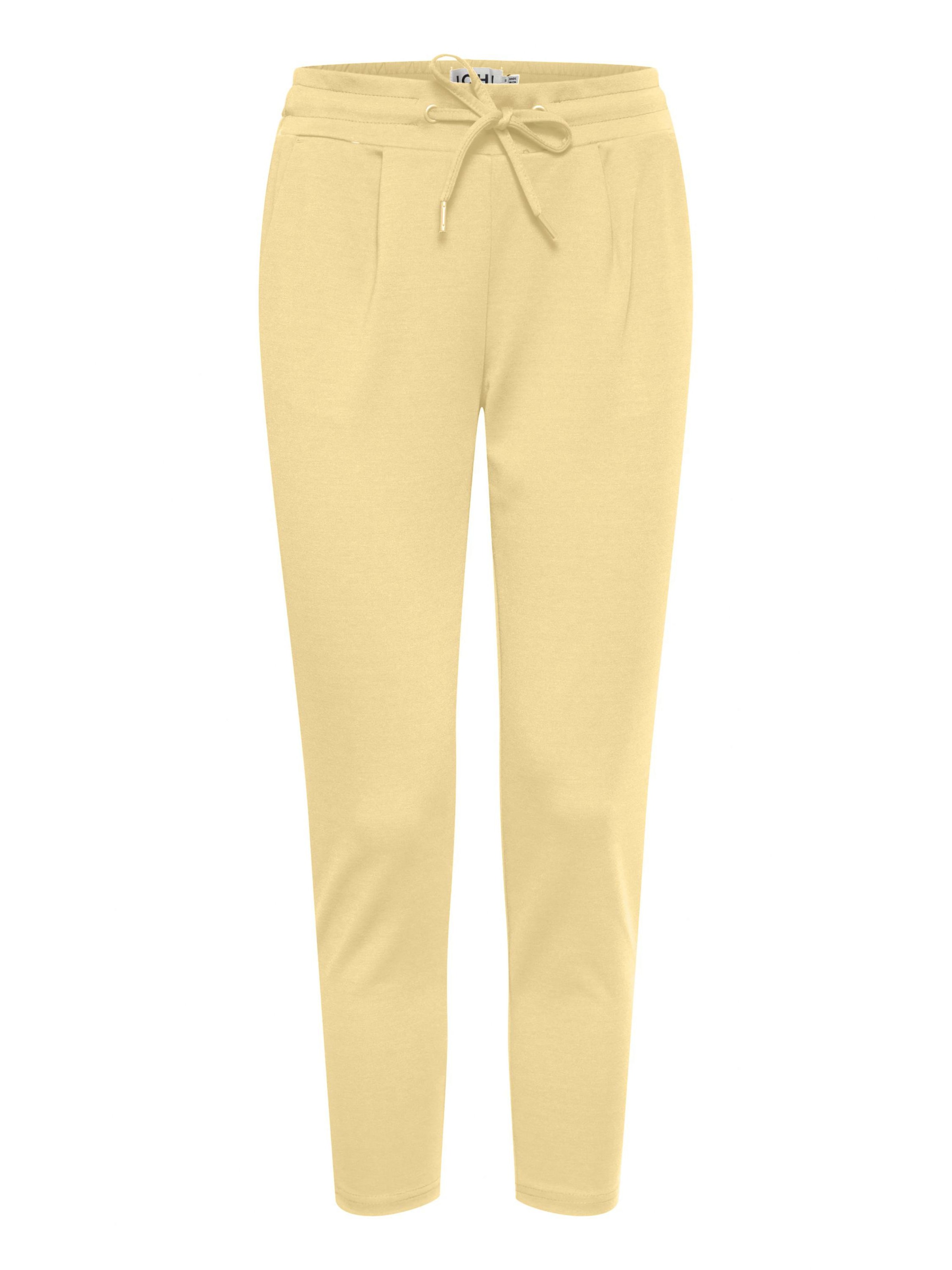 ICHI Pleat-front trousers 'IHKate' in Yellow: front