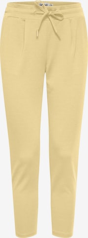 ICHI Pleat-front trousers 'IHKate' in Yellow: front