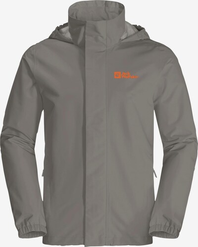 JACK WOLFSKIN Sportjacke 'Stormy Point' in khaki / dunkelorange, Produktansicht