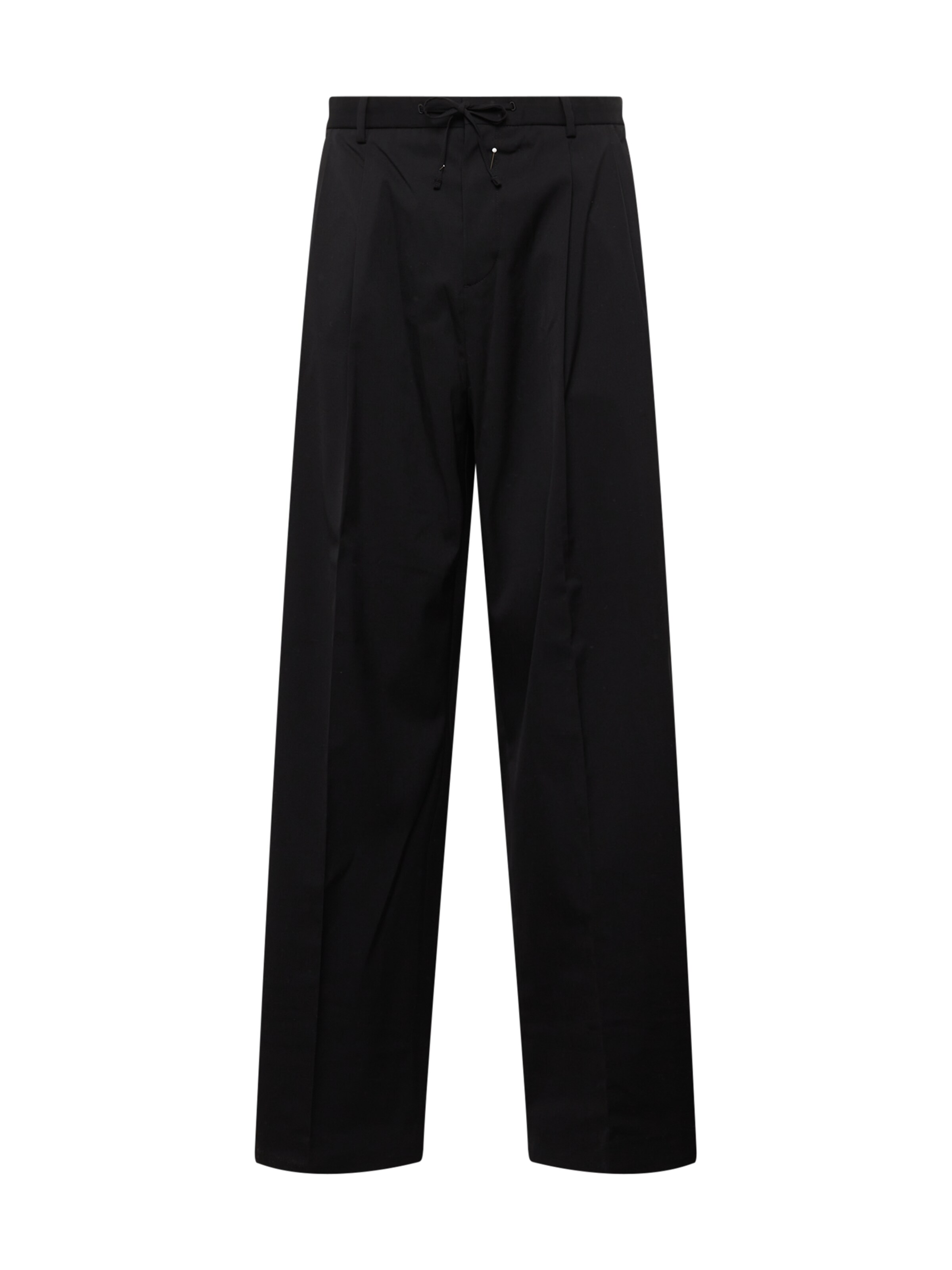 Regular Pantalon à pince Calvin Klein en noir : devant