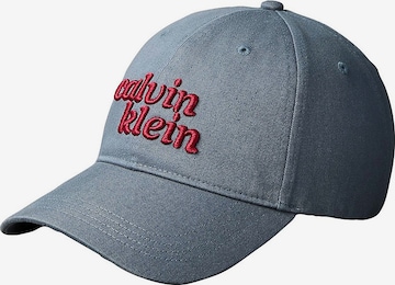 Casquette Calvin Klein en bleu : devant
