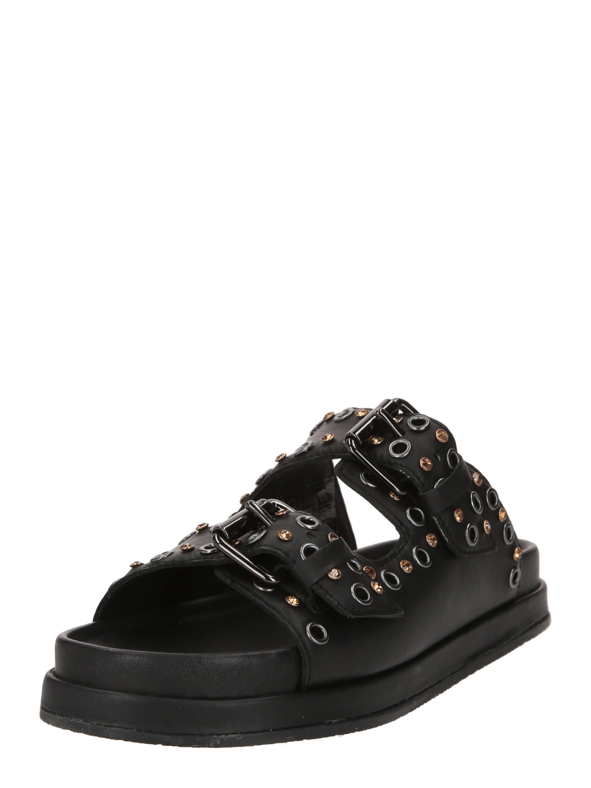 Mule 'Mag' PS Poelman en noir : devant