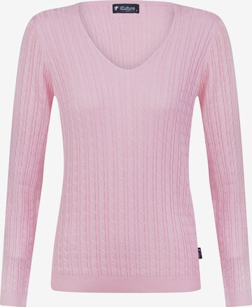 DENIM CULTURE Sweater 'Verla' in Pink: front