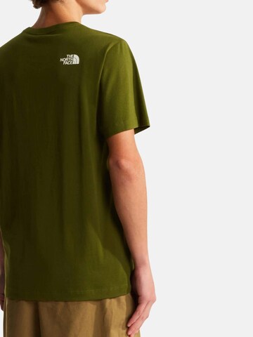 THE NORTH FACE Tričko 'MNT LINE RG SS' - Zelená