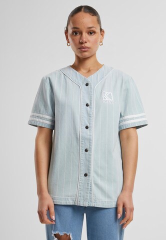 Camicia da donna di Karl Kani in blu: frontale