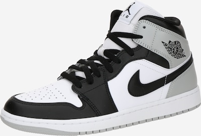 Jordan Korkeavartiset tennarit 'AIR JORDAN 1' värissä harmaa / musta / valkoinen, Tuotenäkymä