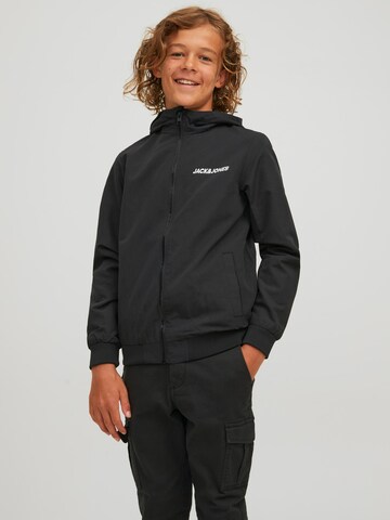 Geacă de primăvară-toamnă 'Rush' de la Jack & Jones Junior pe negru: față