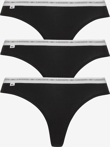 LACOSTE Thong in Black: front