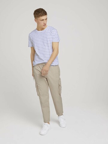 Regular Pantalon cargo TOM TAILOR DENIM en beige