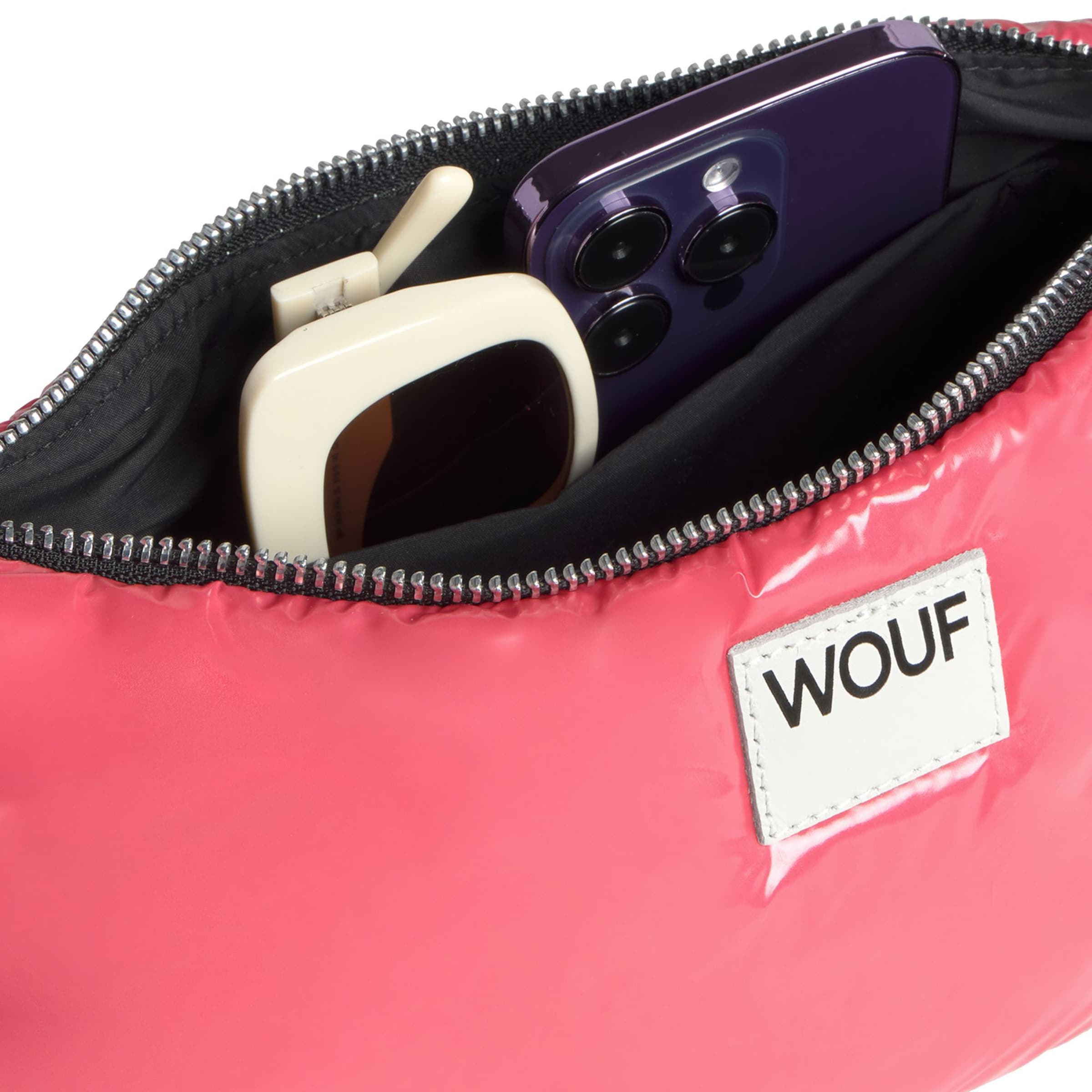Sac bandoulière 'Glossy' Wouf en rose