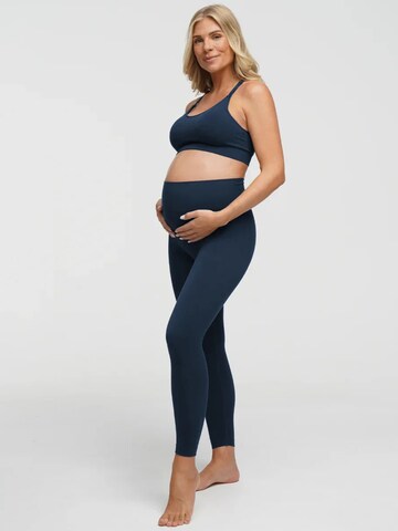 Skinny Leggings 'Seamless Umstandsleggings' cfab (formerly creamy fabrics) en bleu