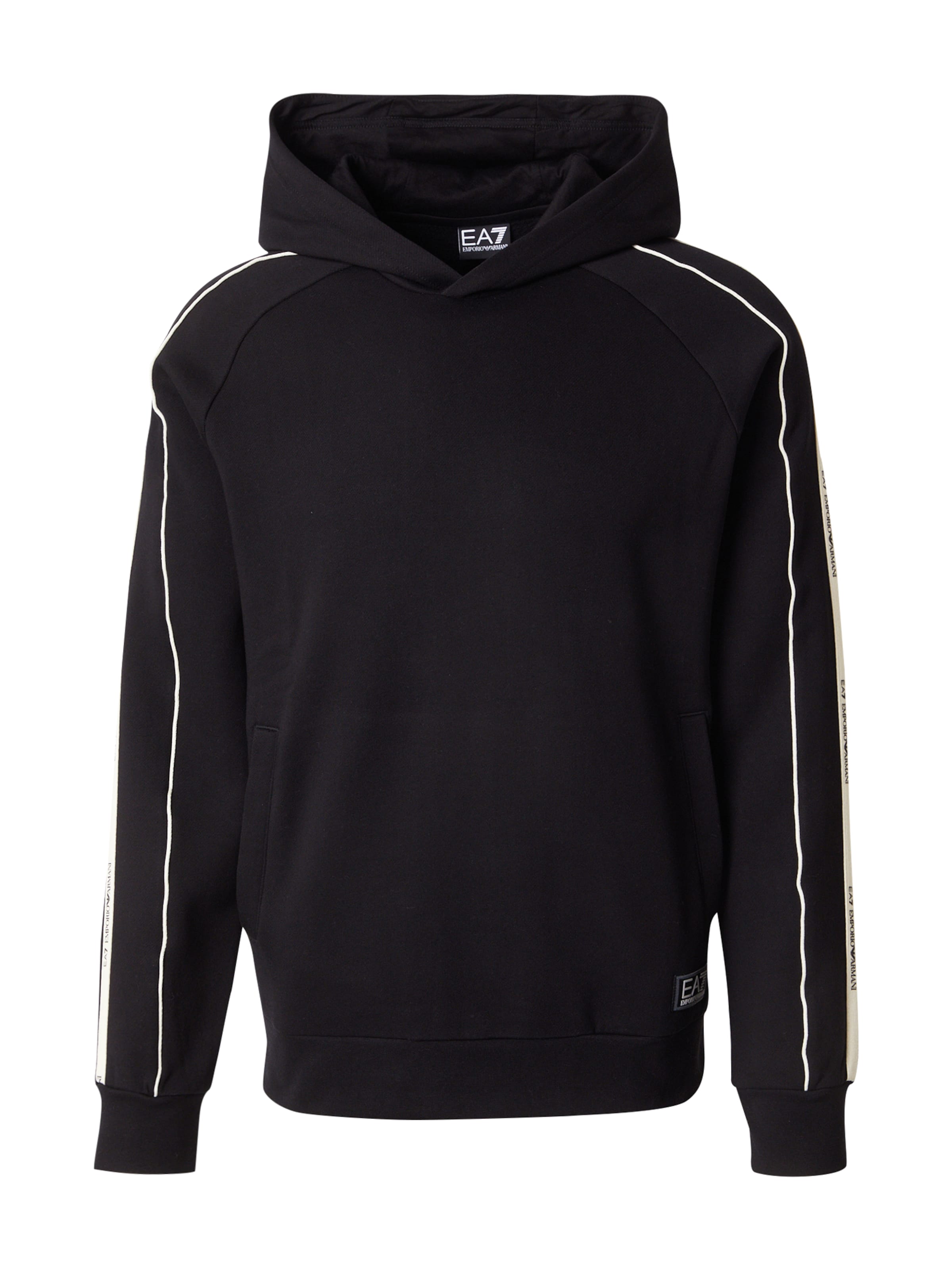 EA7 Emporio Armani Sweatshirt i sort / hvid, Produktvisning