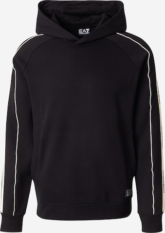 EA7 Emporio Armani Collegepaita värissä musta: etupuoli