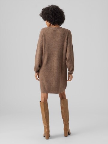 VERO MODA Knit dress 'Tini' in Brown