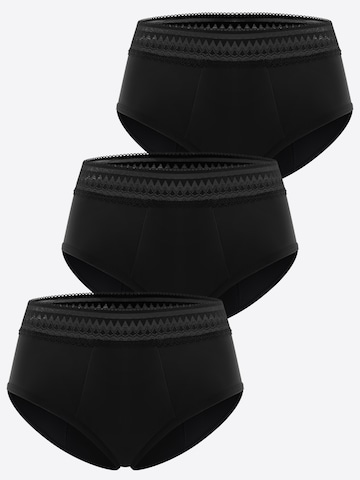 CARER Slip 'Women's Period Underwear'‌‌‌‌‌‌‌‌‌ in Schwarz: Vorderseite