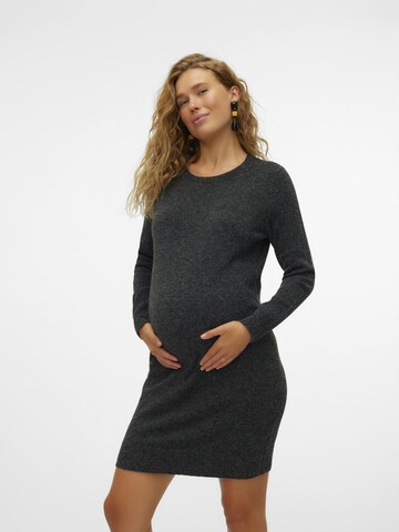 Vero Moda MaternityPletena haljina 'VMMDoffy' - crna boja: prednji dio