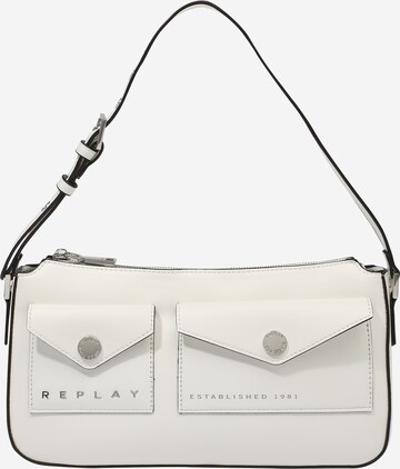 REPLAY Shoulder Bag 'Borsa' in White: front