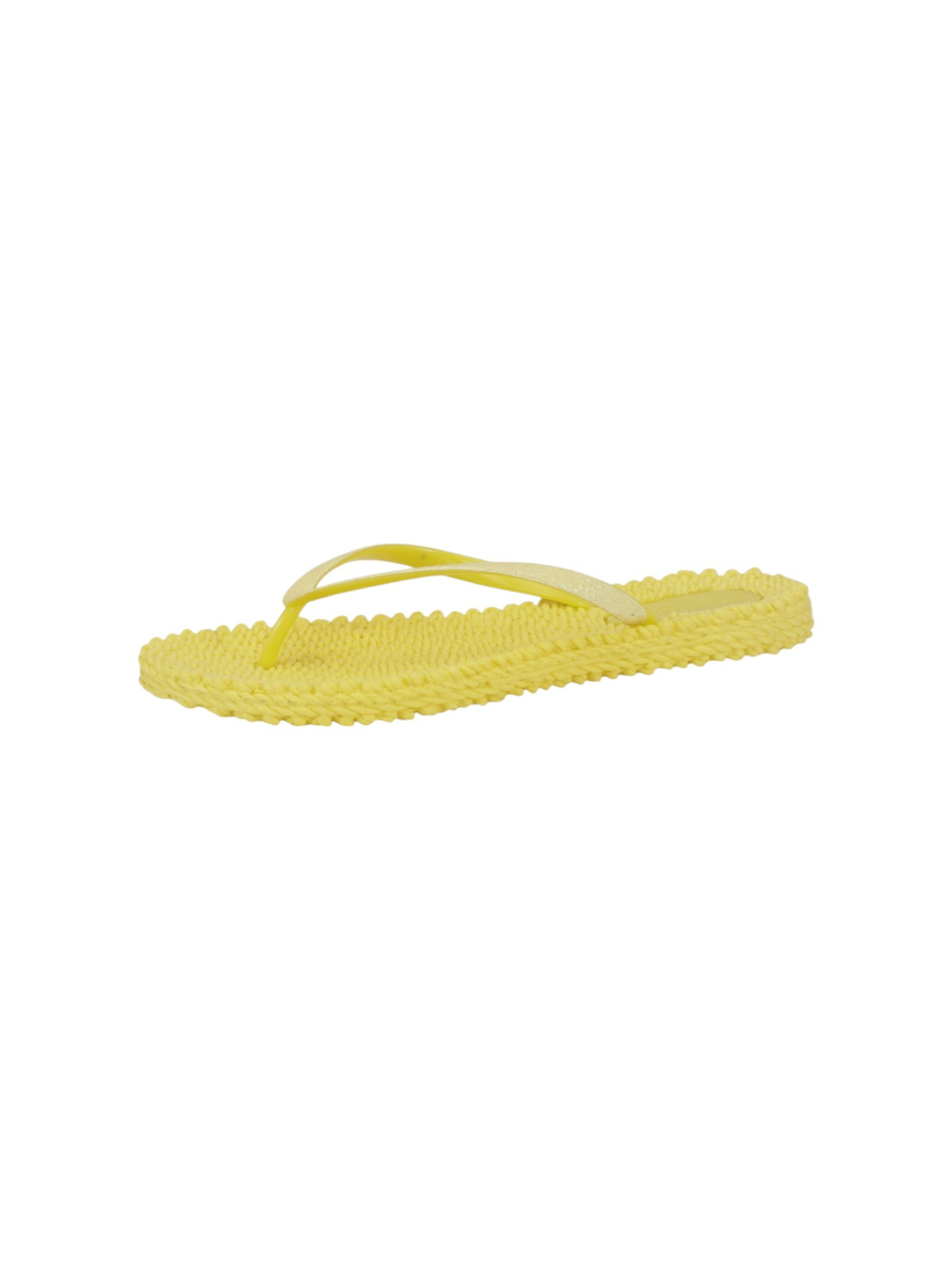 ILSE JACOBSEN T-Bar Sandals 'Cheerful 01' in Yellow: front