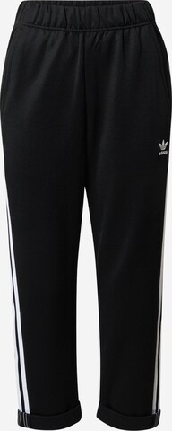 Tapered Pantaloni de la ADIDAS ORIGINALS pe negru: față