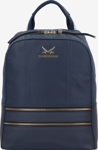 SANSIBAR Backpack in Blue: front