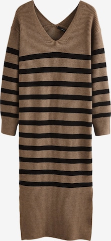 Robes en maille Next en marron : devant