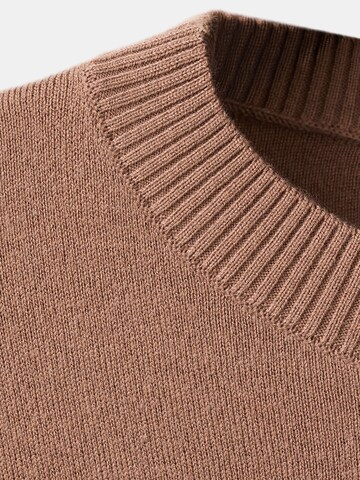 MANGO Sveter 'BRUNO' - Hnedá