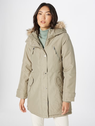 Parka d’hiver 'TRACK' VERO MODA en beige : devant